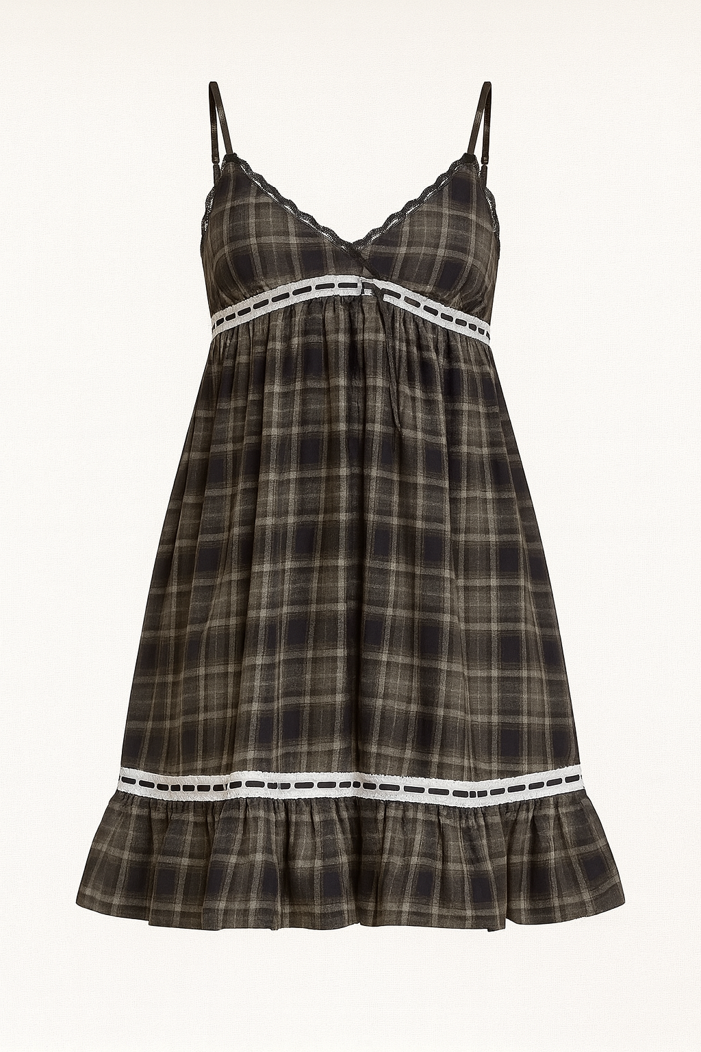 Stylish Checkered Chic Dress