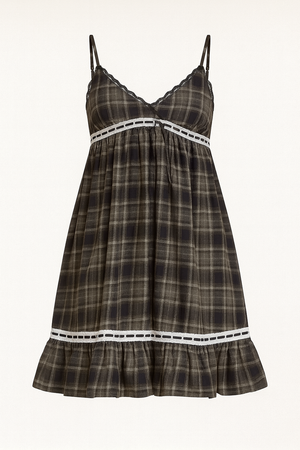 Stylish Checkered Chic Dress