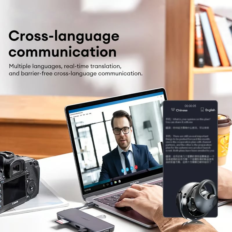 TranslateTech T900 Wireless Translating Earbuds